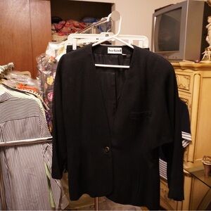 Anne Klein Classic Black Blazer and skirt set